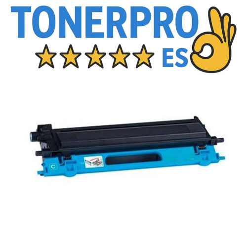 Cartucho de tóner compatible Brother TN135C/TN130C cian para impresoras láser color Brother.