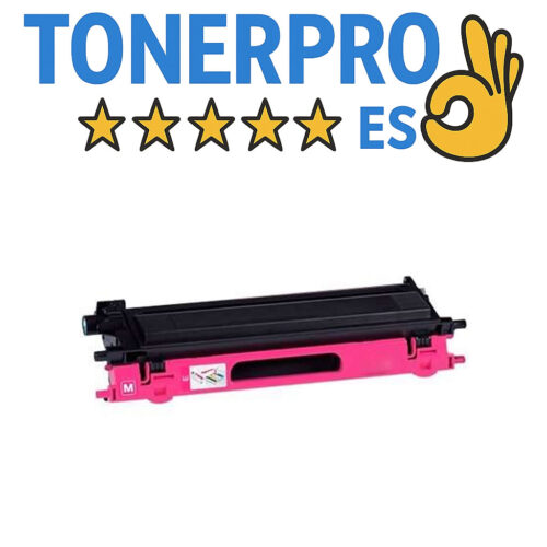Cartucho de tóner compatible Brother TN135M/TN130M magenta para impresoras láser color Brother.